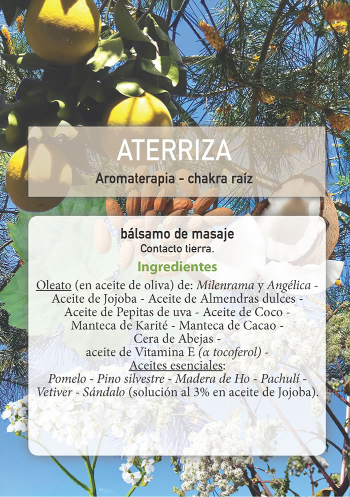 ATERRIZA - Bálsamo de masaje - Aromaterapia. 