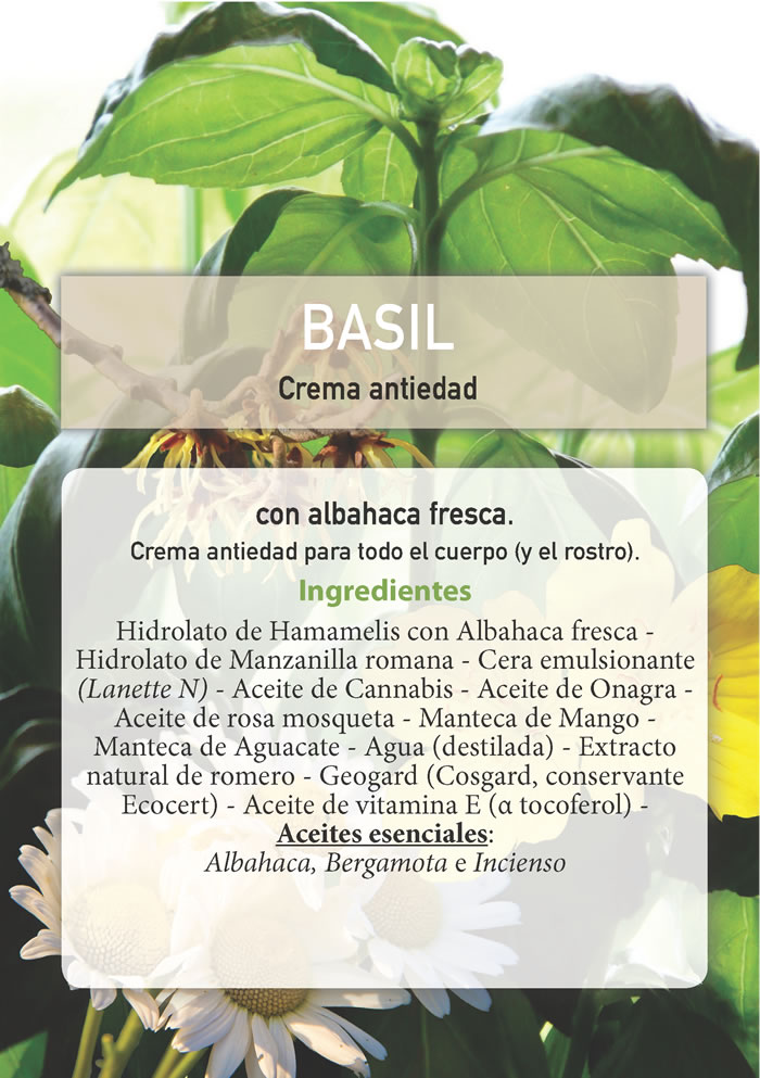 BASIL - Crema antiedad. 