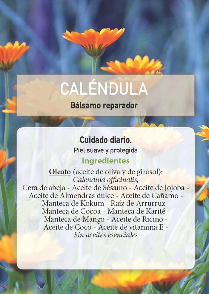 CALENDULA - Crema reparador. 