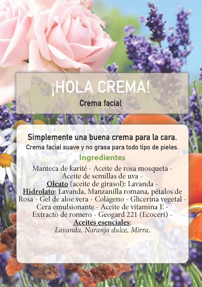 HOLA CREMA - Crema facial. 